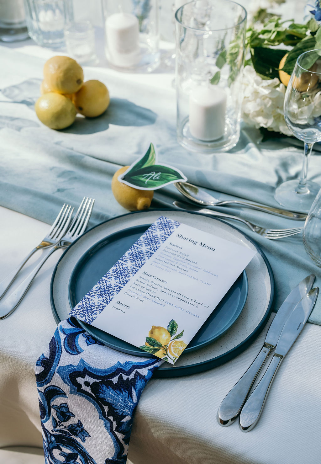 Kirsty + Ghassan’s Italian inspired intimate wedding.